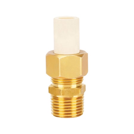 Homewerks Homewerks Schedule 40 3/4 in. Compression X 3/4 in. D MPT CPVC/Brass Adapter Coupling 544-34-34-B